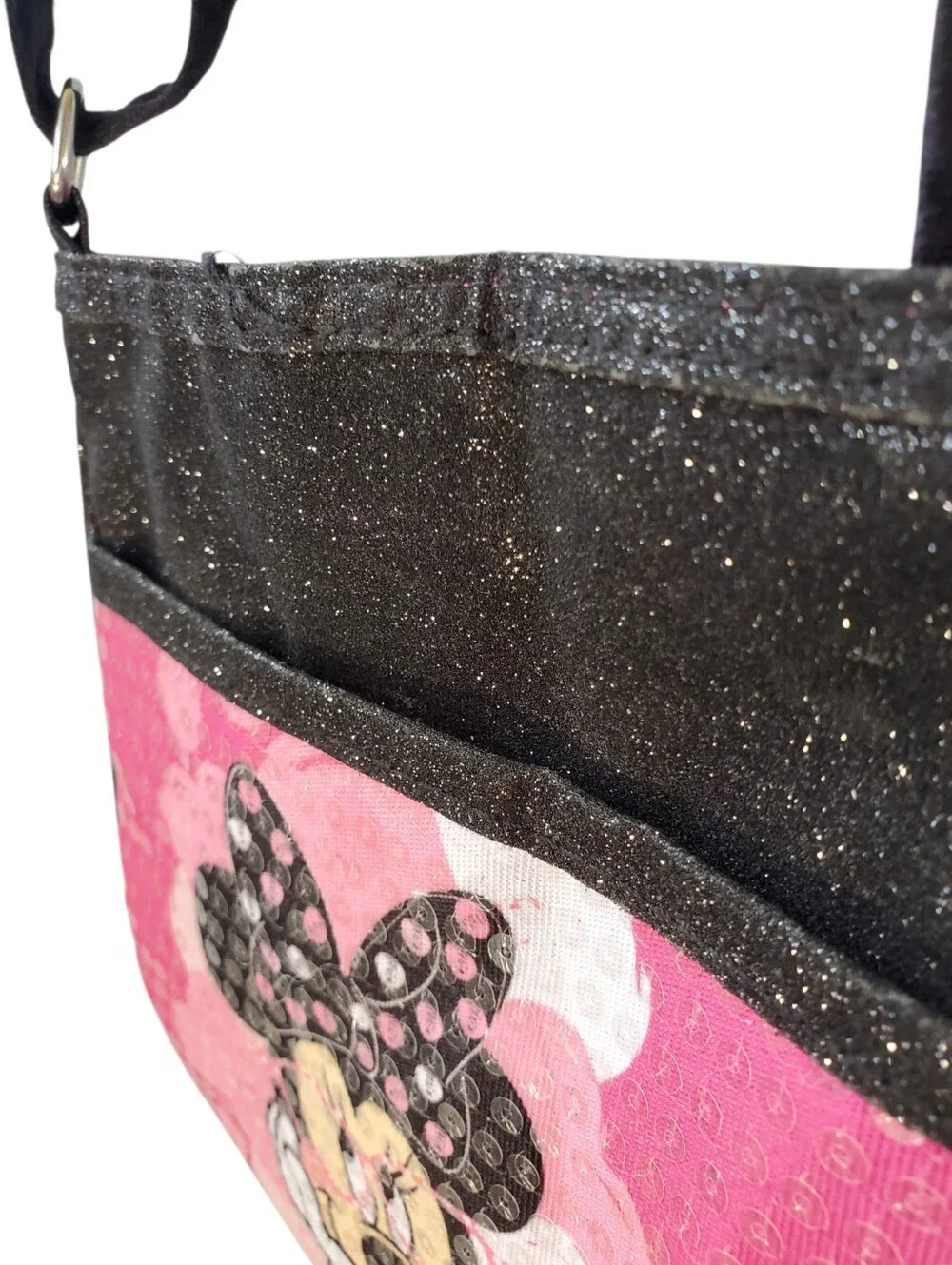 Disney Minnie Mouse Small Sequin Purse With Sticky Closure